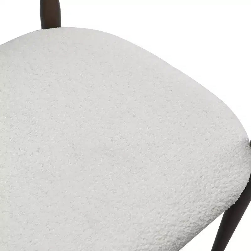 Sgabelli da bancone moderni imbottiti in tessuto di ferro da 63,5 cm
