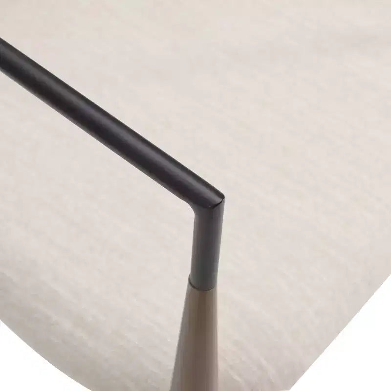 Sgabelli da bancone moderni imbottiti in tessuto di ferro da 63,5 cm