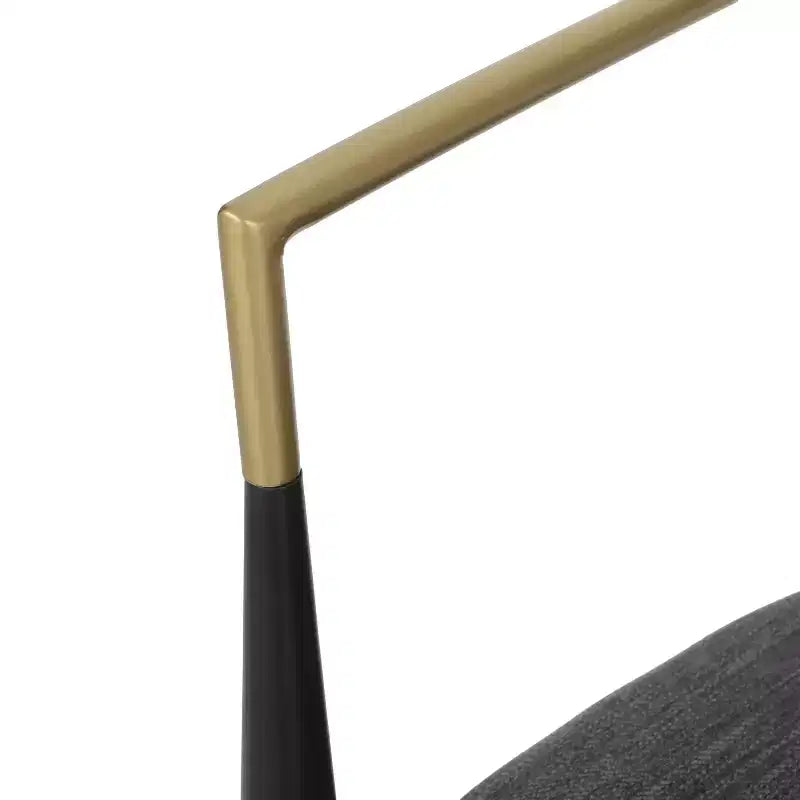 Sgabelli da bancone moderni imbottiti in tessuto di ferro da 63,5 cm