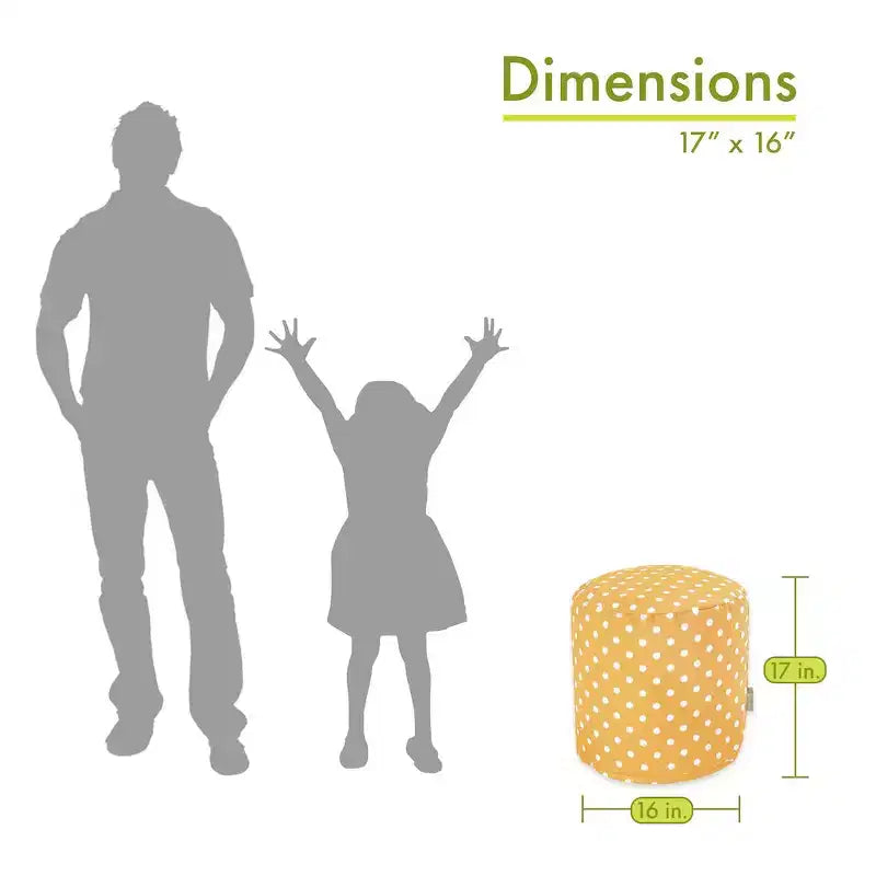 Pouf Ikat a pois
