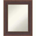 Amanti Art Moab Brown Bronze Non-Beveled Framed Bathroom Vanity Wall Mirror