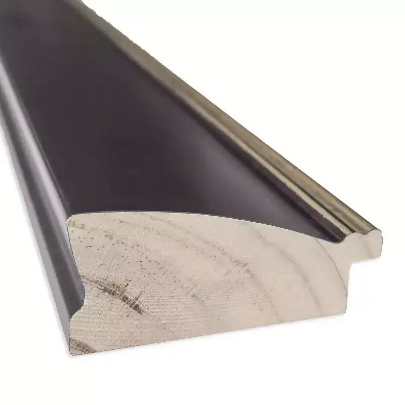Specchio da parete per bagno Odin, anticato, bronzo, con cornice smussata in legno
