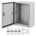 COZONY NEMA 4X Waterproof Steel Electrical Box, IP66 Dustproof, Outdoor/Indoor Electrical Junction Box, Lockable Junction Box