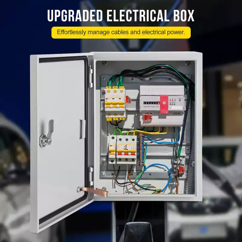 Scatola elettrica in acciaio impermeabile, antipolvere IP66, scatola di giunzione elettrica per esterno/interno, scatola di giunzione con serratura