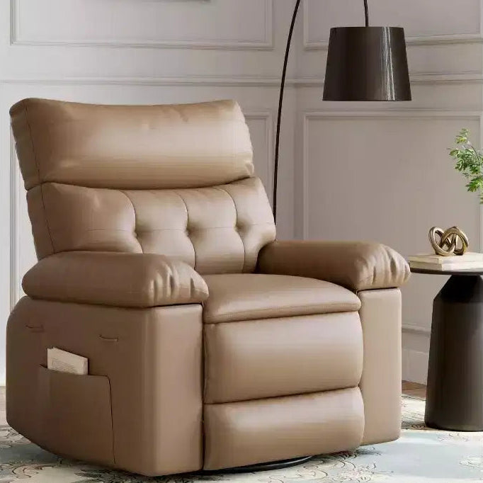27 Oversized Recliner Chair  360 Swivel Rocker with Heat & Massage (for Living Room/Bedroom/Nursery)