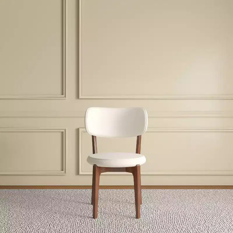 Sedie da pranzo moderne senza braccioli per casa e cucina, sedia da pranzo con seduta imbottita in pelle PU