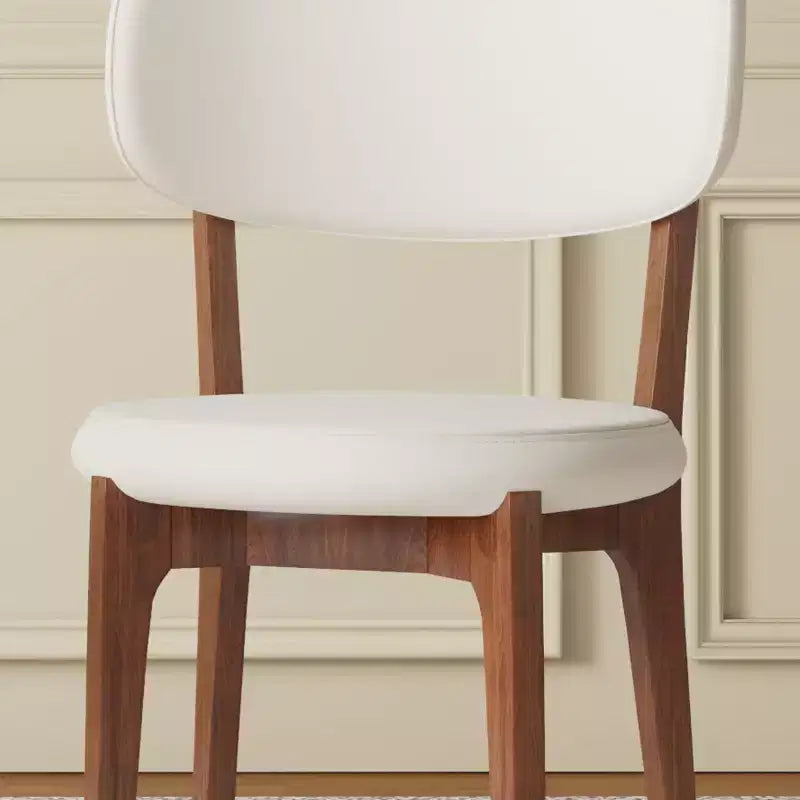 Sedie da pranzo moderne senza braccioli per casa e cucina, sedia da pranzo con seduta imbottita in pelle PU