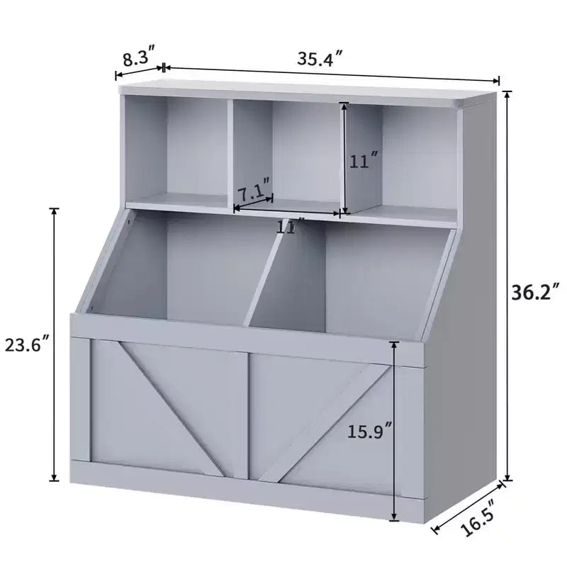Organizzatore portaoggetti giocattoli per bambini, Libreria e contenitore giocattoli per bambini, Organizzatore giocattoli libreria per bambini per camerette, sale giochi, camerette e asili nido