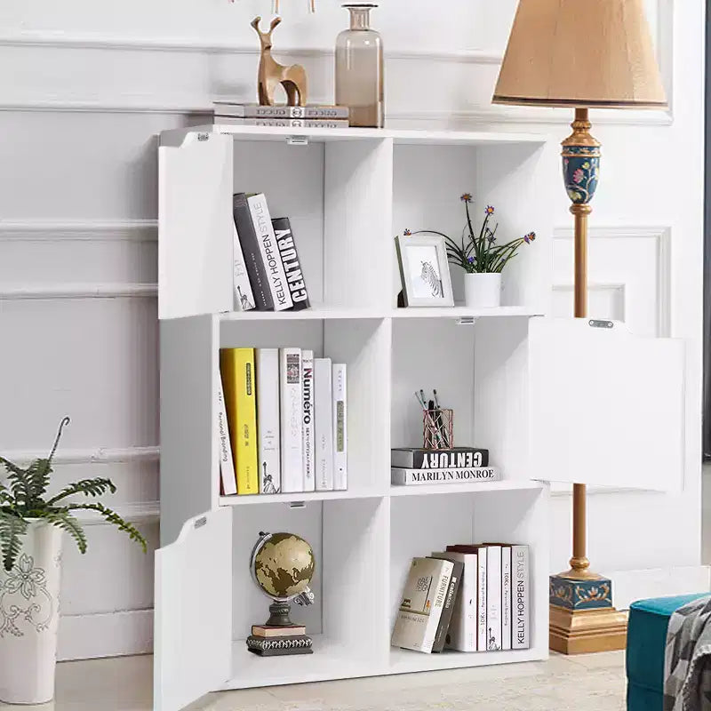 Libreria a 6 cubi Mobile in legno Scaffali portaoggetti Divisorio Organizzazione