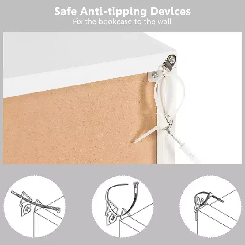 Libreria a 6 cubi Mobile in legno Scaffali portaoggetti Divisorio Organizzazione